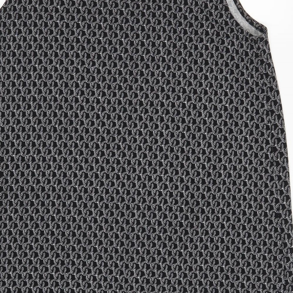 H&M Womens Black Geometric  Tank Dress  Size M