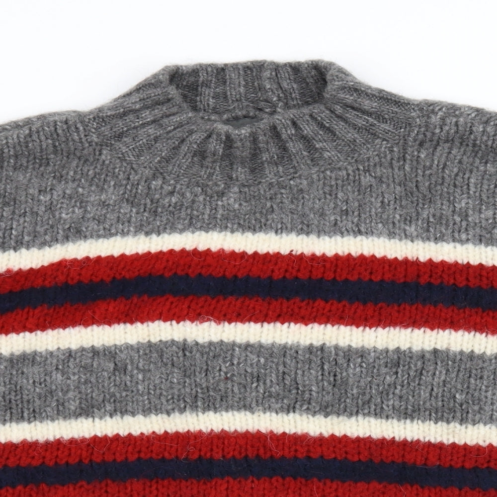 Primark Womens Grey Striped  Pullover Jumper Size 18