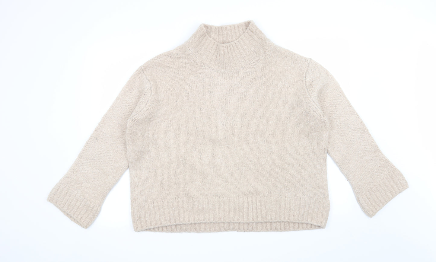H&M Womens Beige   Pullover Jumper Size M