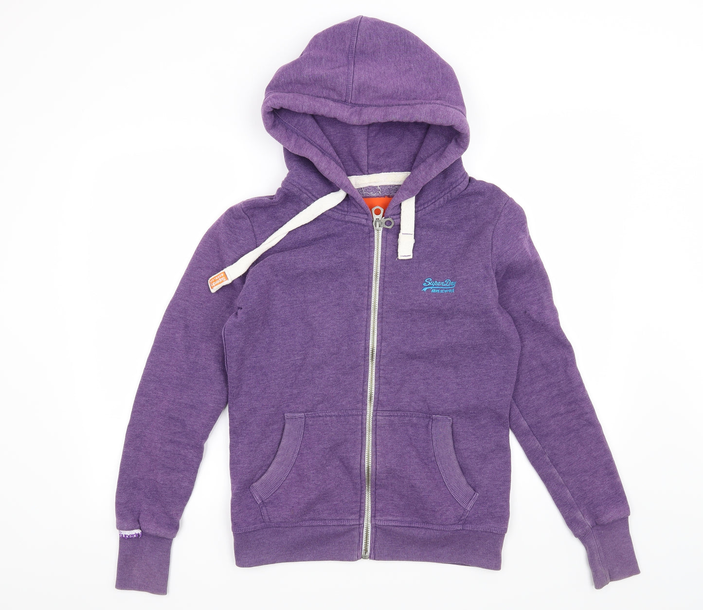 Superdry Womens Purple   Full Zip Hoodie Size M