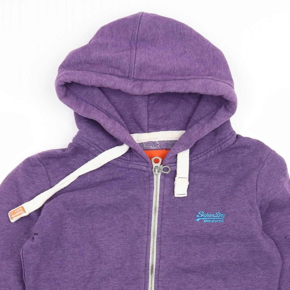Superdry Womens Purple   Full Zip Hoodie Size M