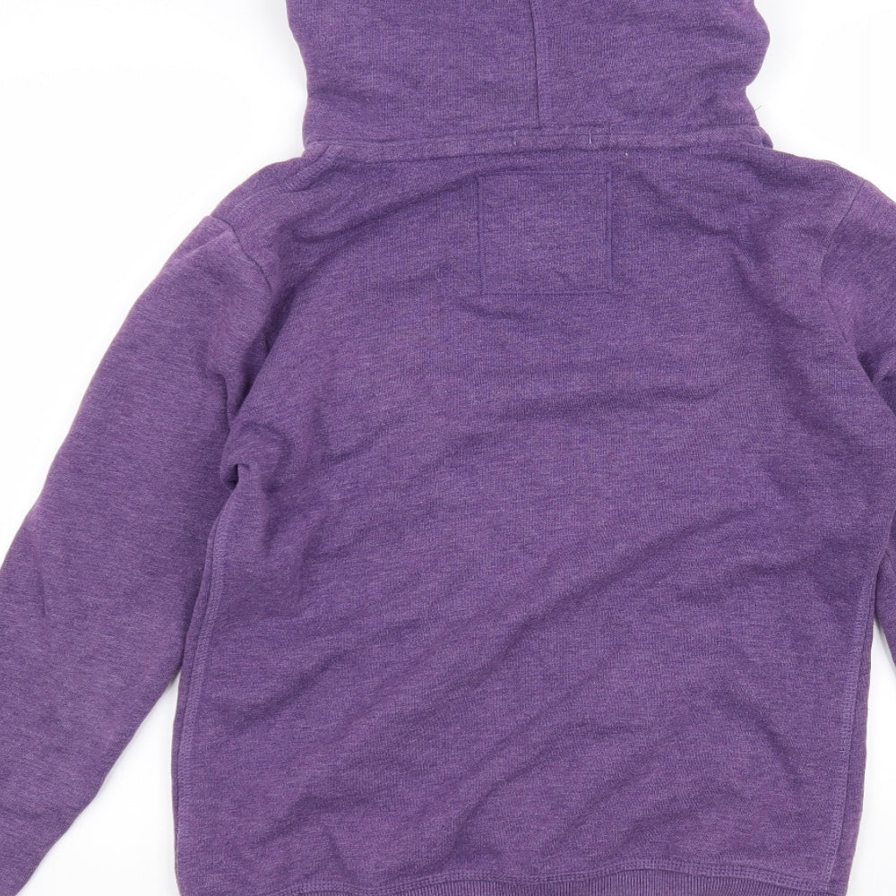 Superdry Womens Purple   Full Zip Hoodie Size M