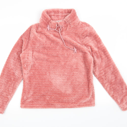 TU Womens Pink Gingham  Pullover Sweatshirt Size 8