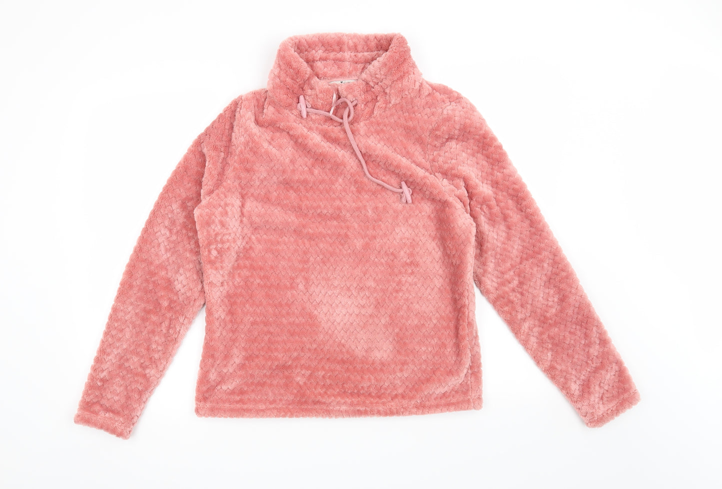 TU Womens Pink Gingham  Pullover Sweatshirt Size 8