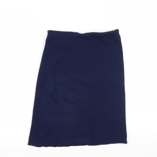 Preworn Womens Blue   Straight & Pencil Skirt Size 30 in