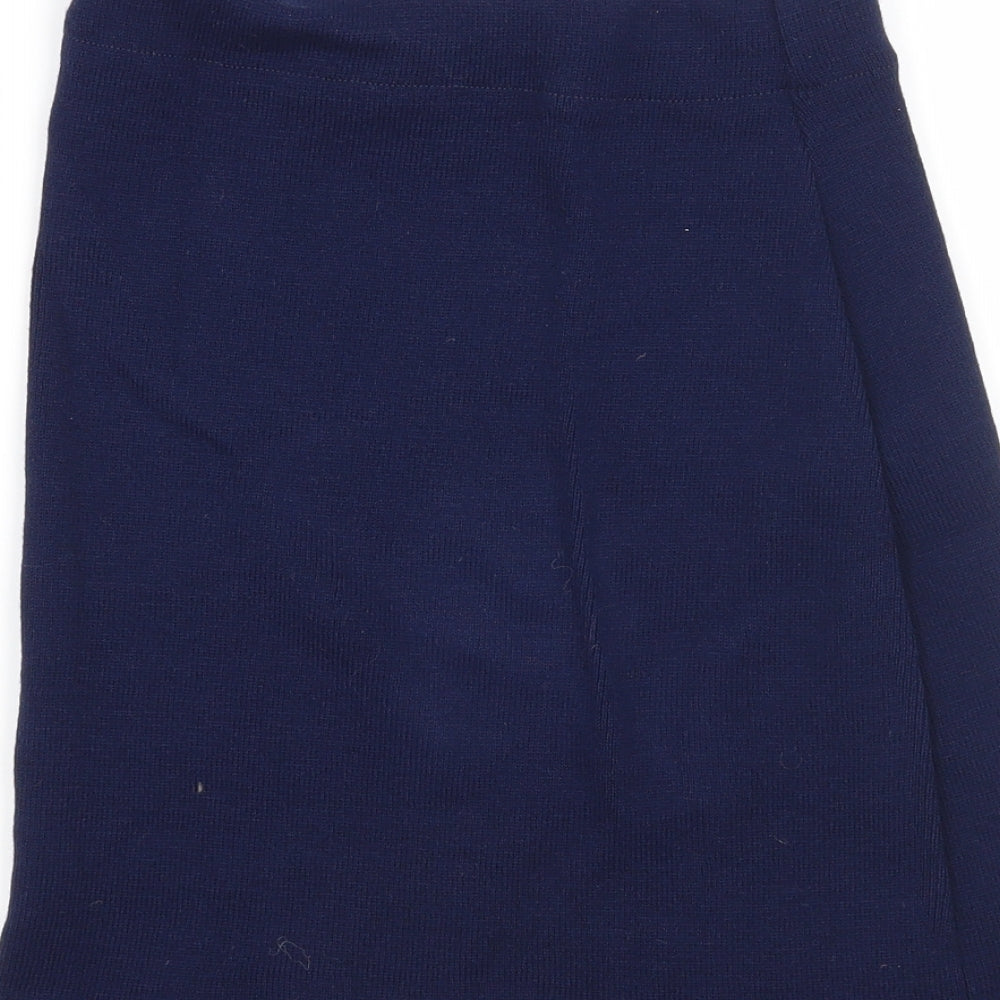 Preworn Womens Blue   Straight & Pencil Skirt Size 30 in
