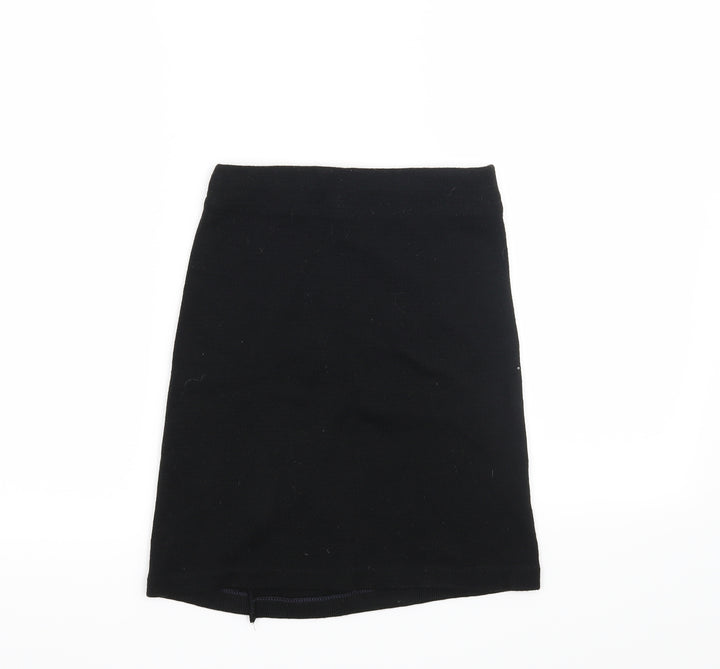 Preworn Womens Black   Straight & Pencil Skirt Size 28 in