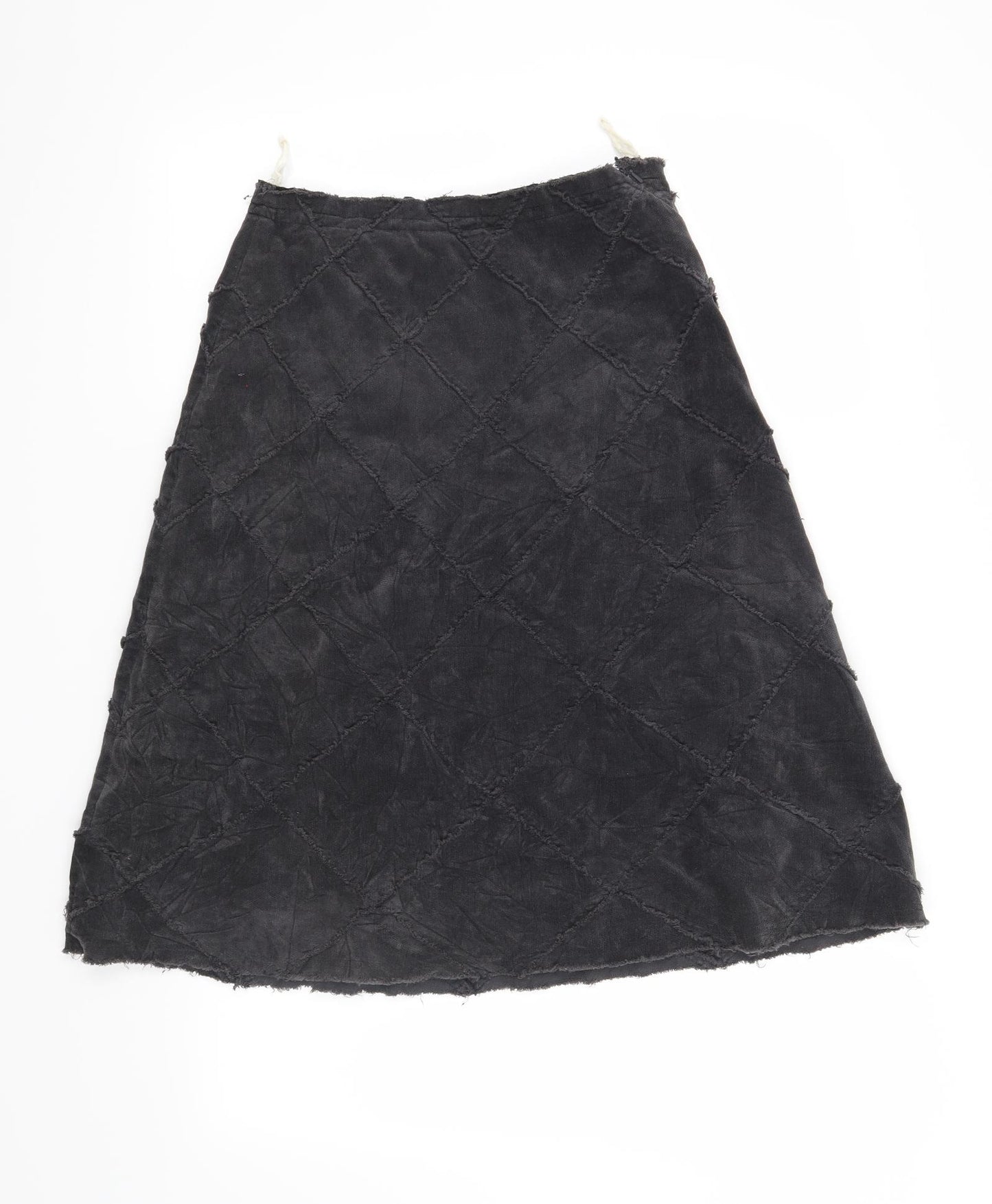 KEW Womens Grey Check  A-Line Skirt Size 8