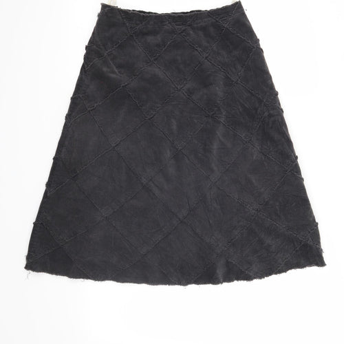 KEW Womens Grey Check  A-Line Skirt Size 8