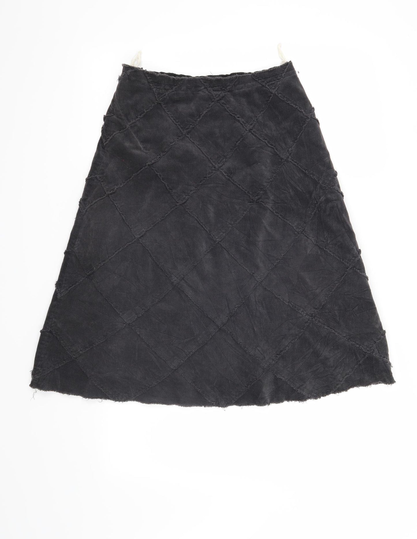 KEW Womens Grey Check  A-Line Skirt Size 8