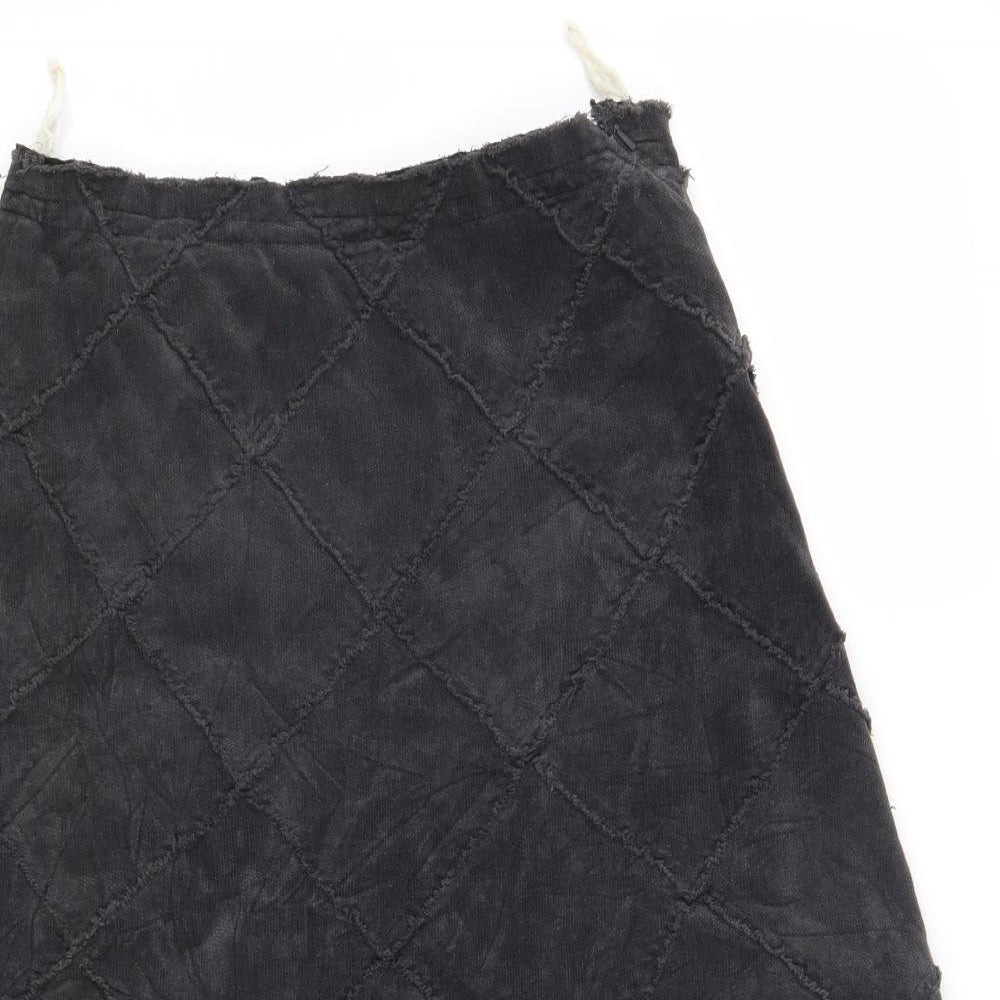 KEW Womens Grey Check  A-Line Skirt Size 8