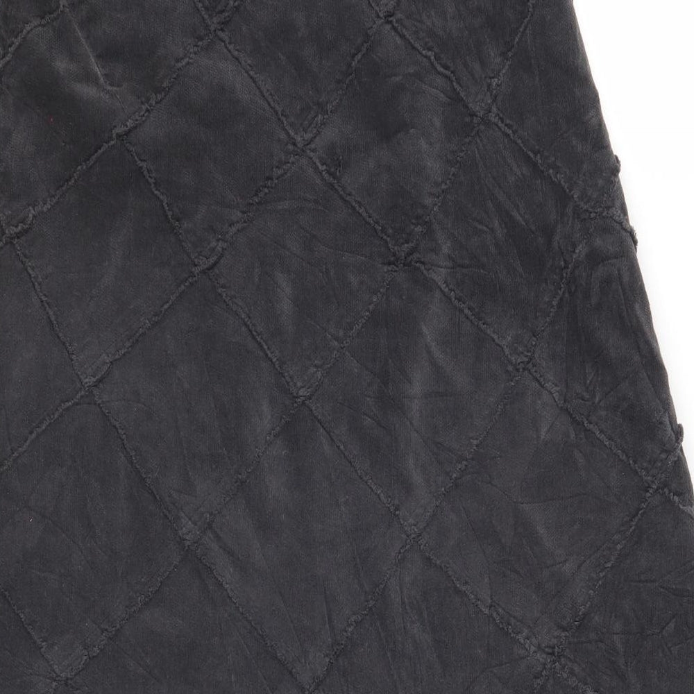 KEW Womens Grey Check  A-Line Skirt Size 8