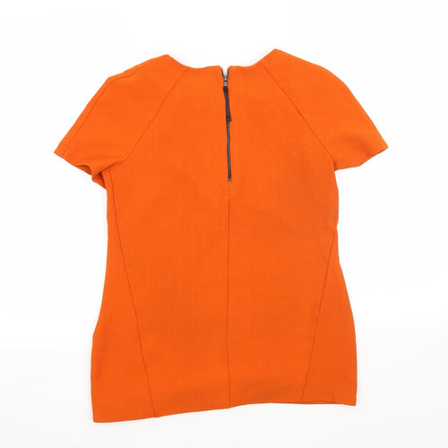 Topshop Womens Orange   Basic Blouse Size 8