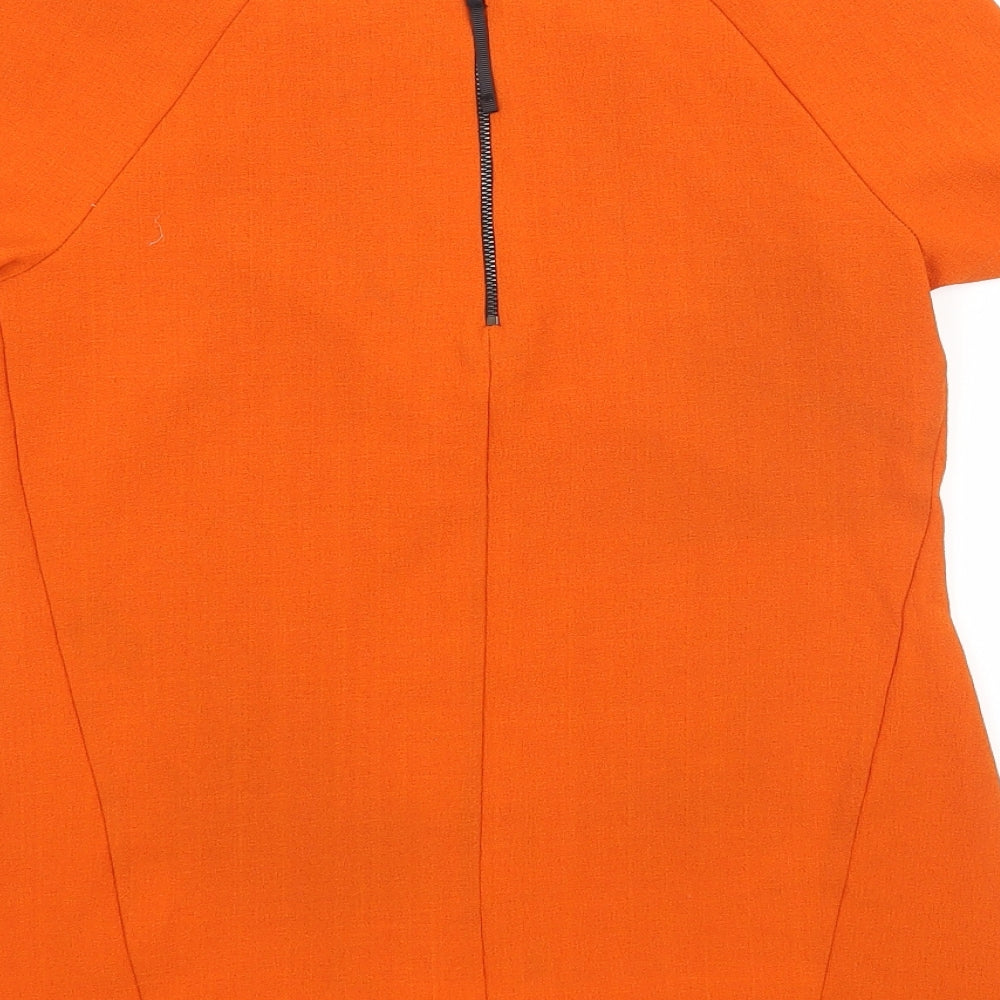 Topshop Womens Orange   Basic Blouse Size 8