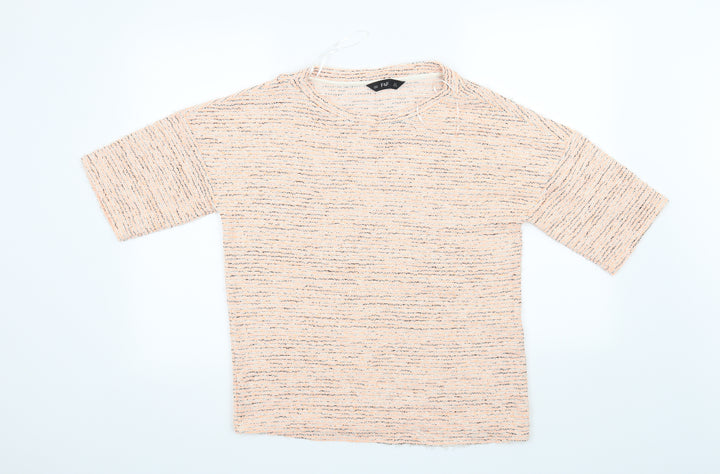 F&F Womens Orange   Henley Sweatshirt Size 8
