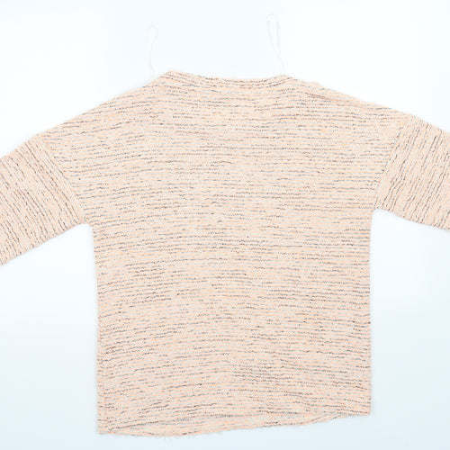 F&F Womens Orange   Henley Sweatshirt Size 8