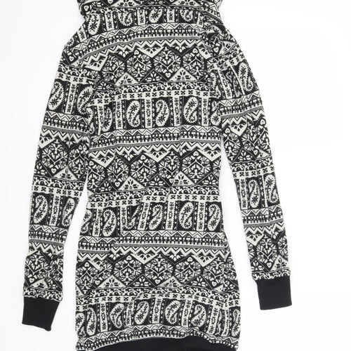 New Look Womens White Paisley  Jacket Dress  Size 8