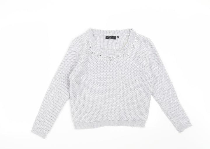 New Look Girls Grey   Pullover Jumper Size 12-13 Years