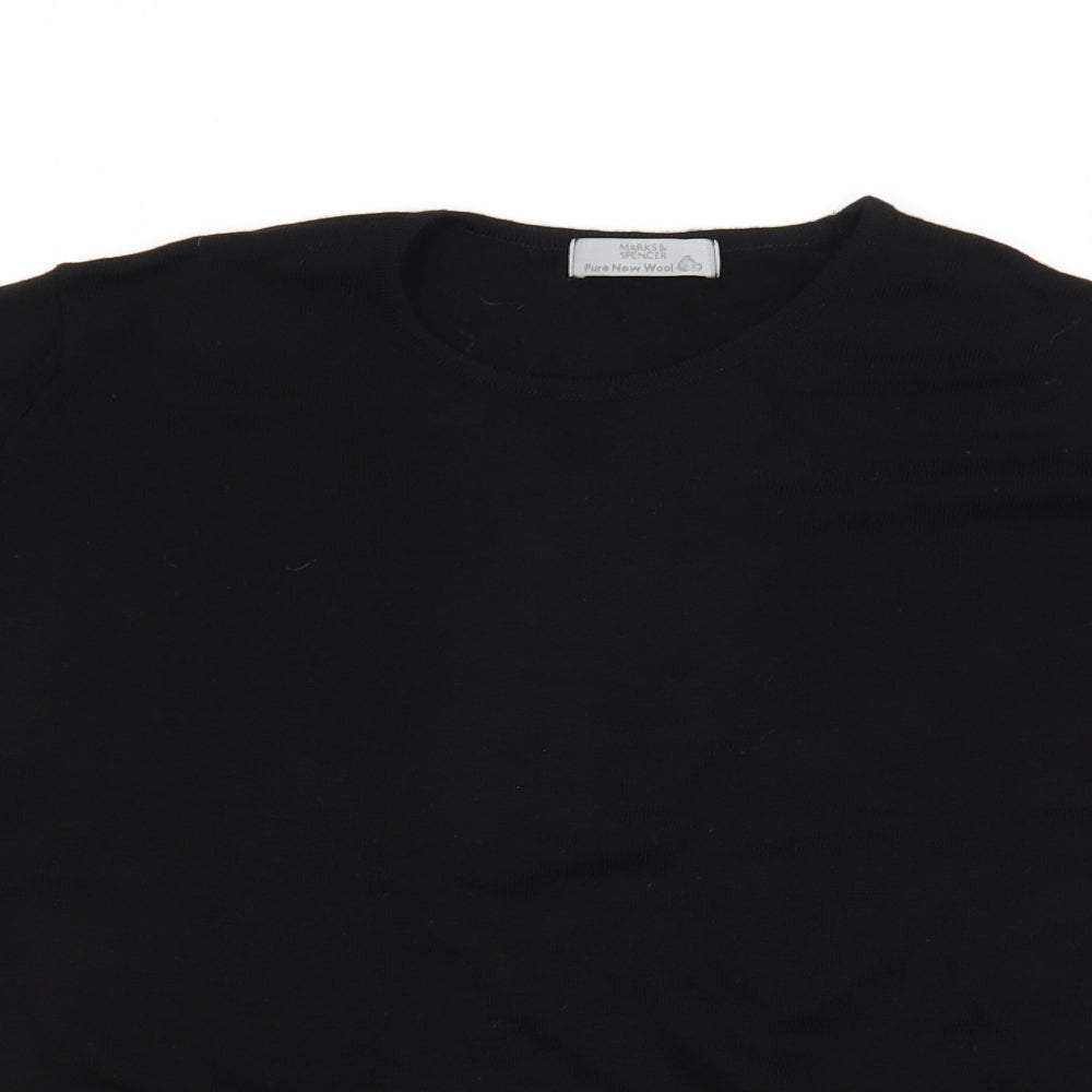 Marks and Spencer Womens Black   Pullover Jumper Size 14