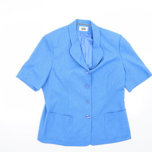LUCIA Womens Blue   Jacket Blazer Size 14