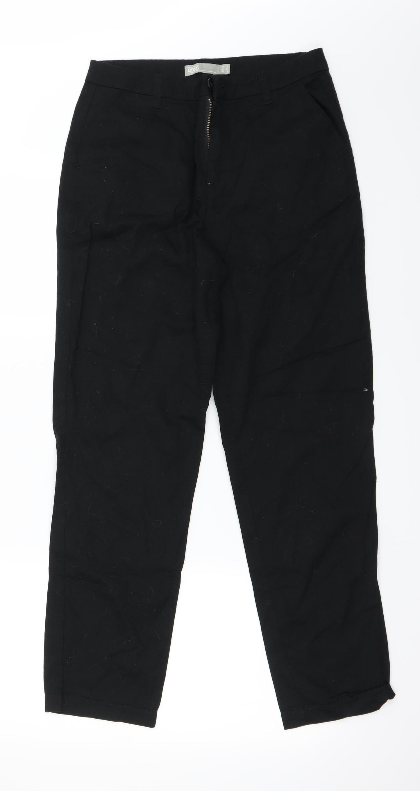 ASOS Womens Black   Trousers  Size 8 L26 in