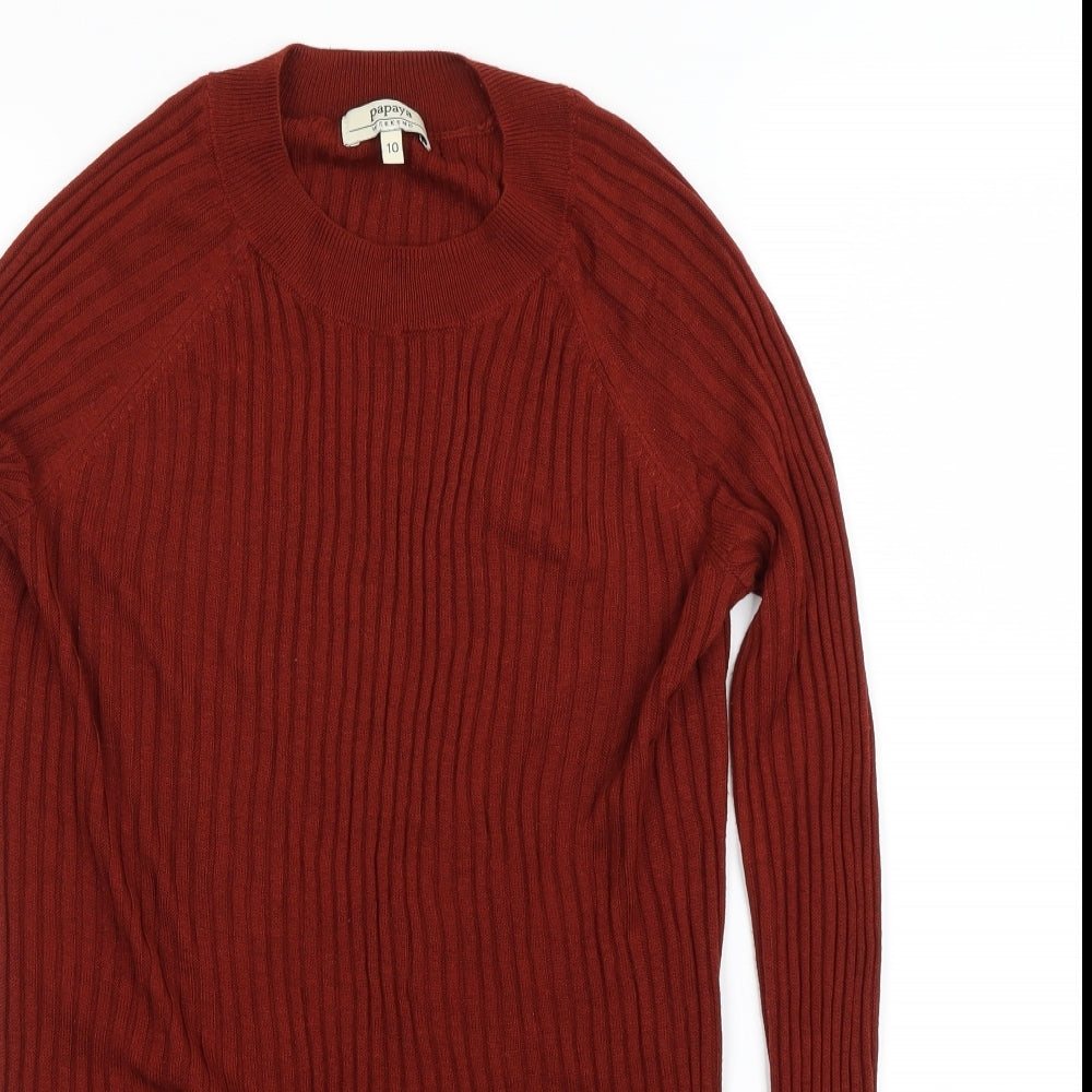 Papaya Womens Brown   Pullover Jumper Size 10