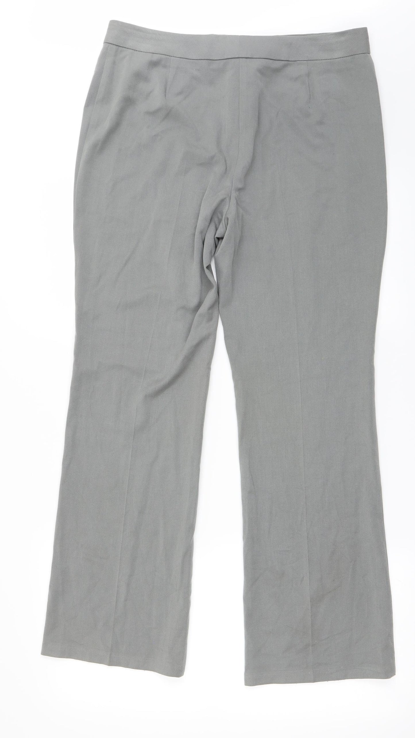 Marks and Spencer Womens Grey   Trousers  Size 12 L25 in