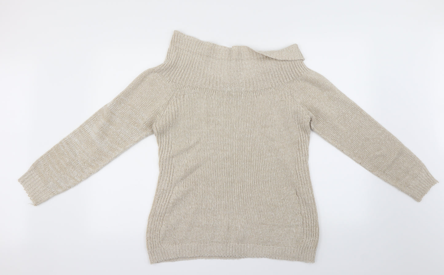Pura Moda  Womens Beige   Pullover Jumper Size L