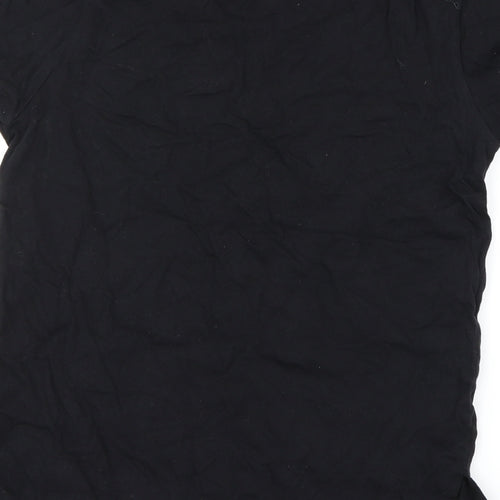Cedar Wood State Womens Black   Basic T-Shirt Size S