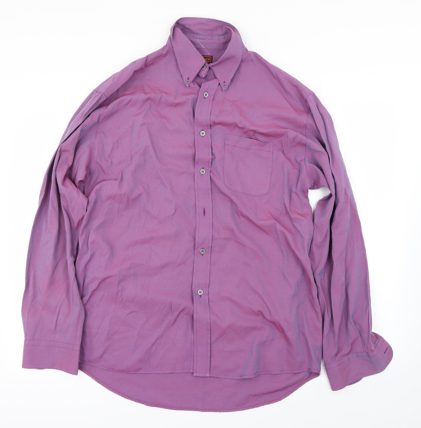 Burton Mens Purple    Button-Up Size M