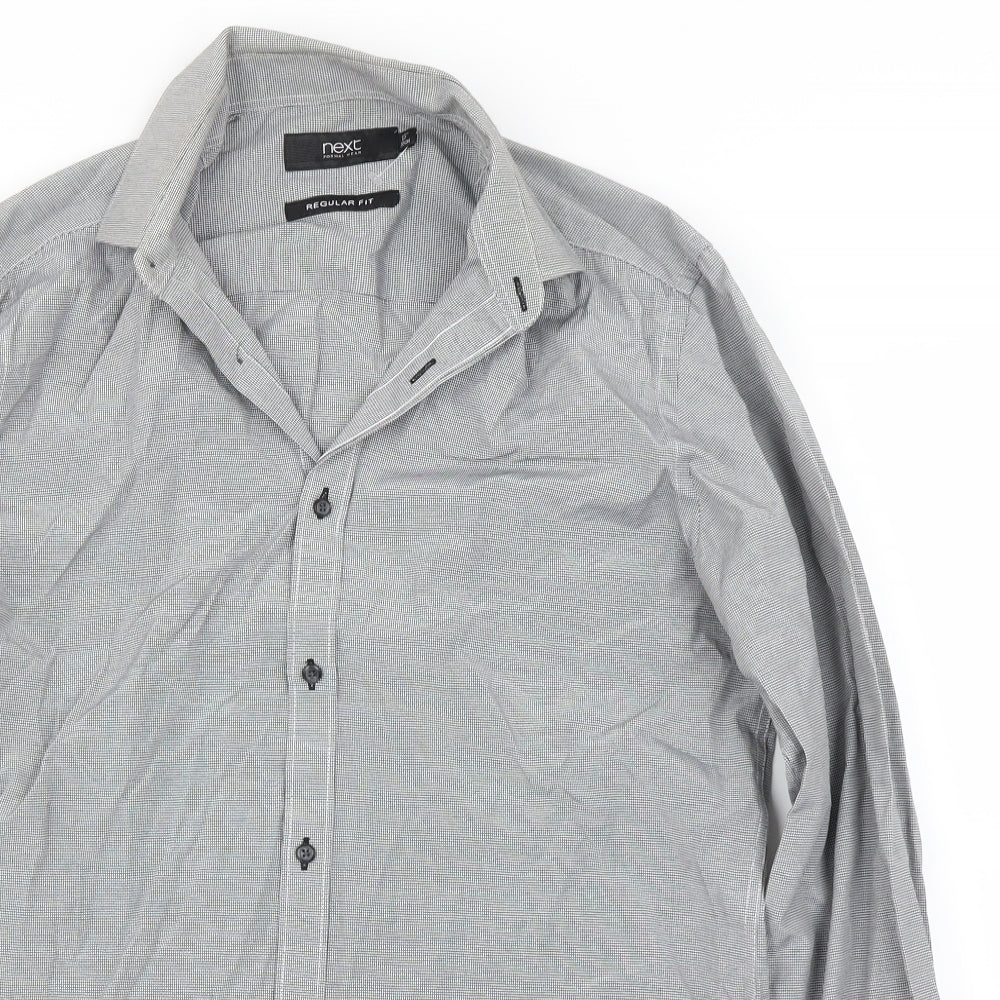 NEXT Mens Grey    Dress Shirt Size 38