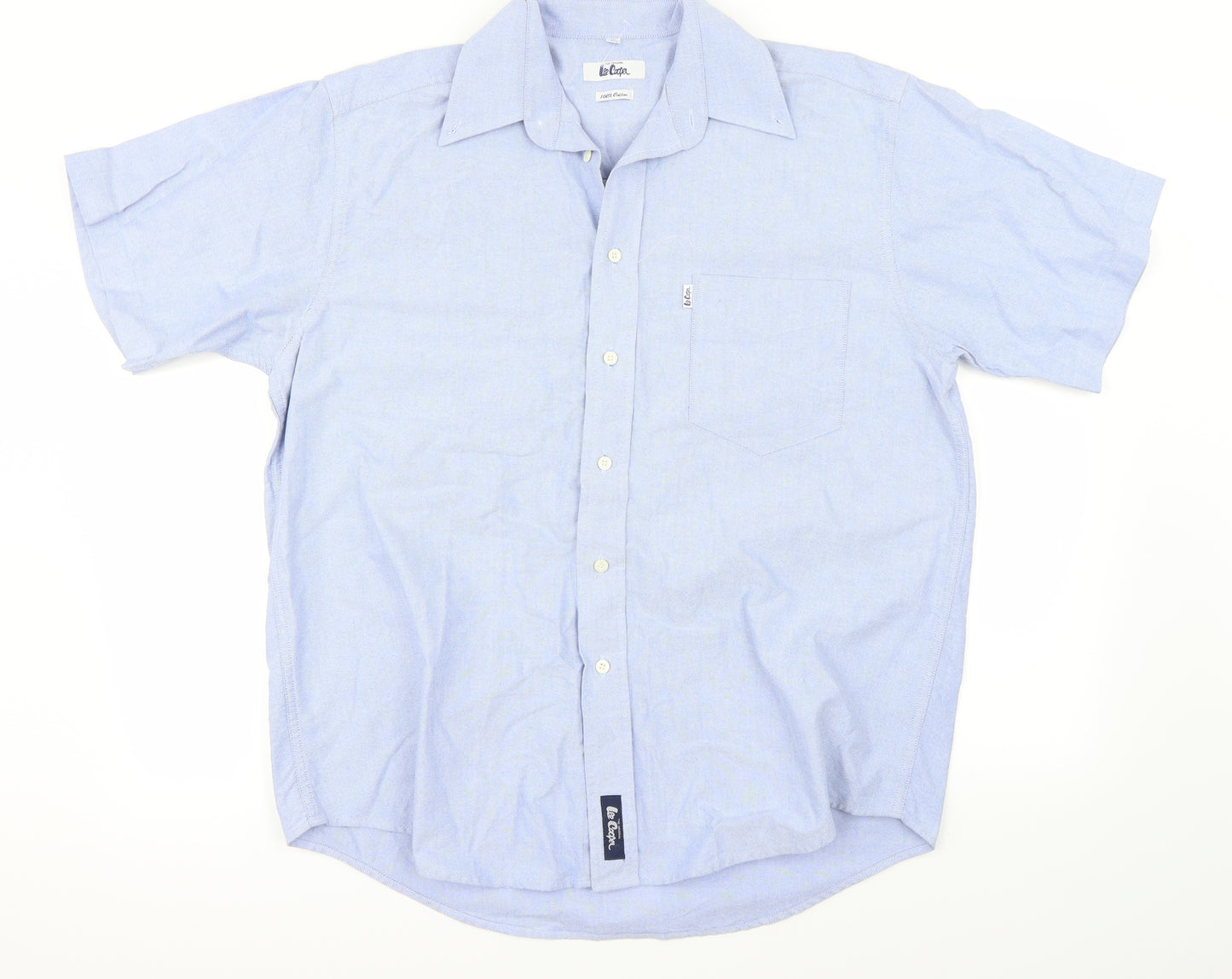 Lee Cooper Mens Blue    Dress Shirt Size L