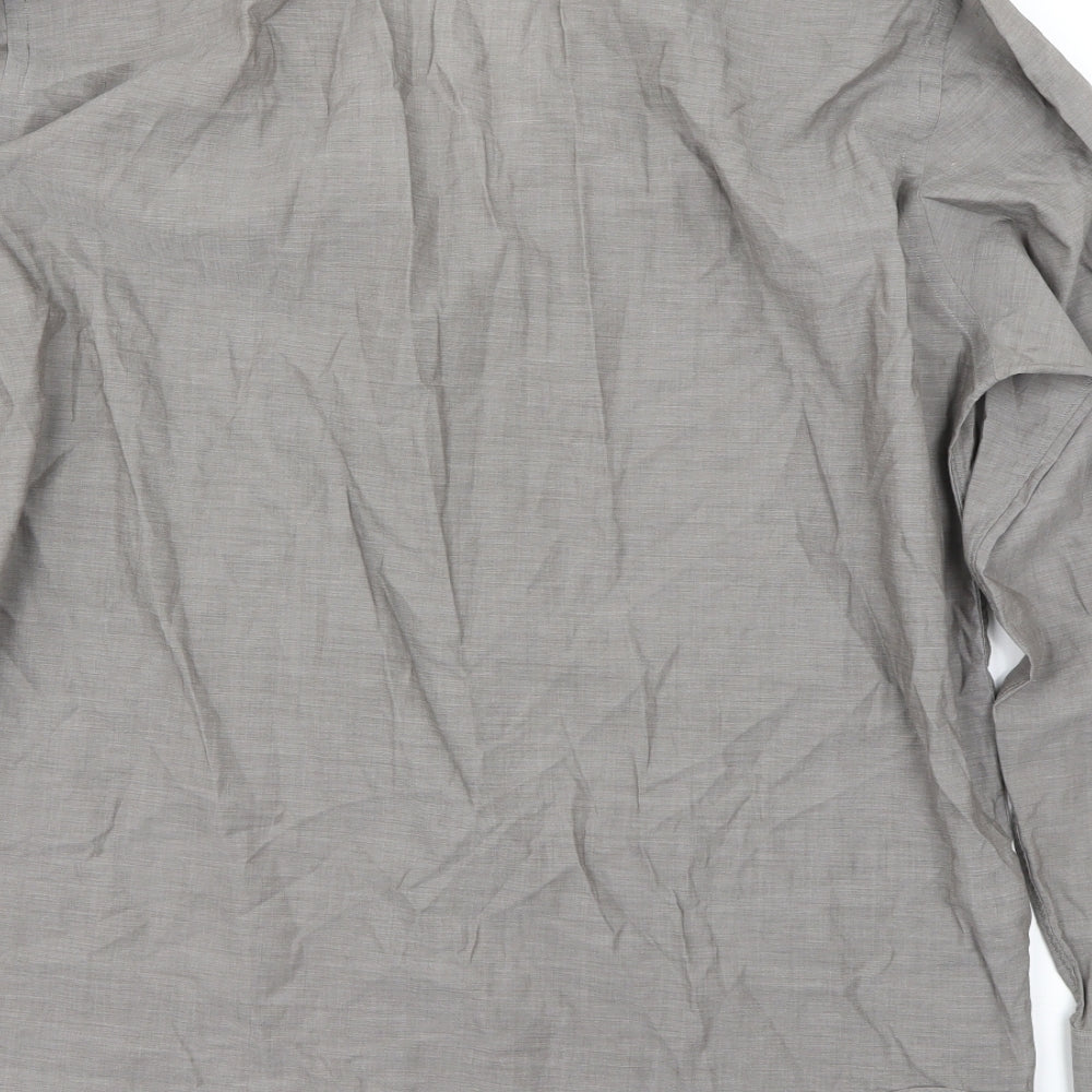Autograph Mens Grey    Dress Shirt Size 42