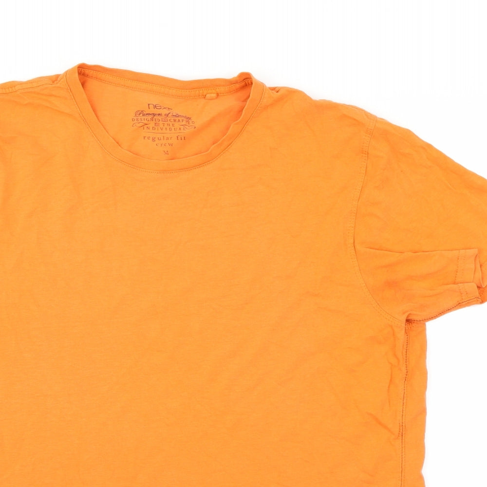 NEXT Mens Orange    T-Shirt Size M