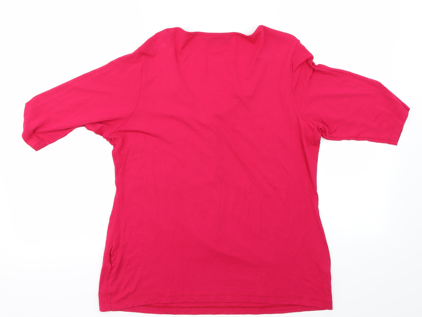 Marks and Spencer Womens Pink   Basic T-Shirt Size 18