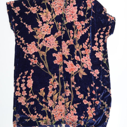 Glamorous Womens Blue Floral  Shift  Size M