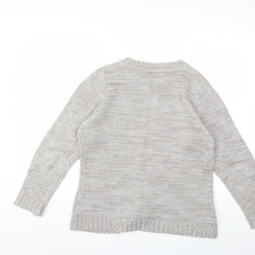 Bonmarché Womens Grey  Knit Pullover Jumper Size S