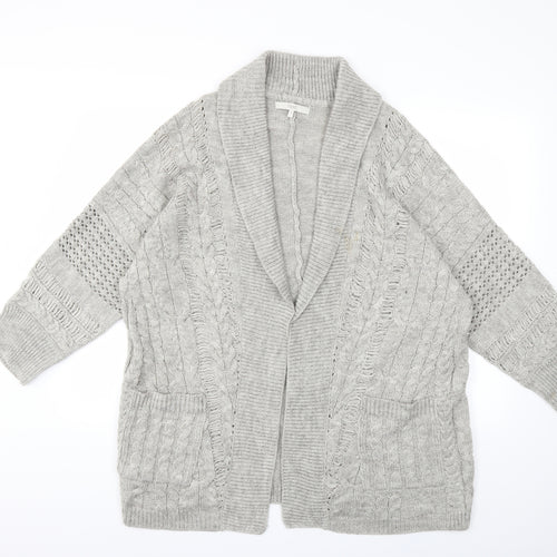 NEXT Womens Grey  Knit Cardigan Jumper Size M