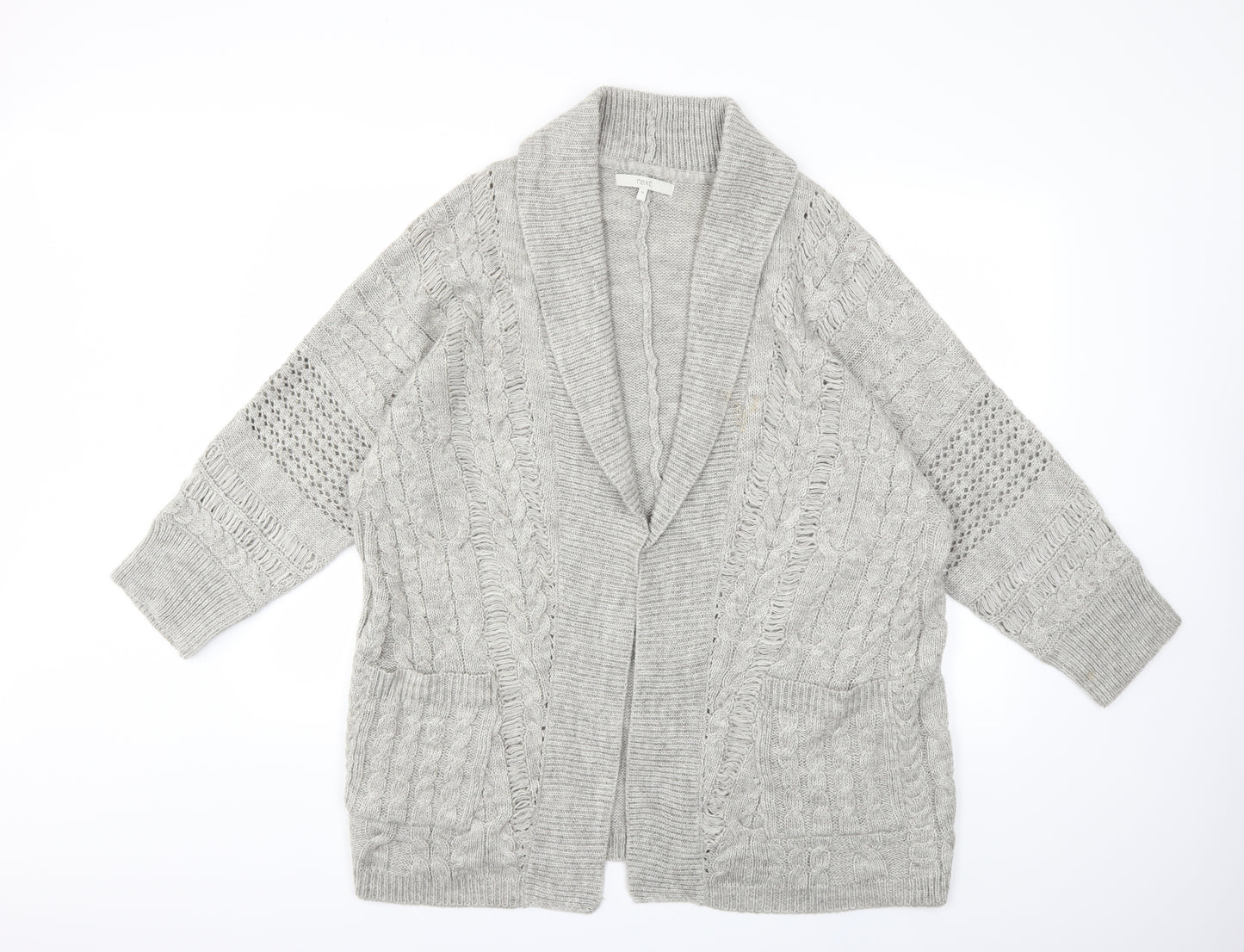 NEXT Womens Grey  Knit Cardigan Jumper Size M