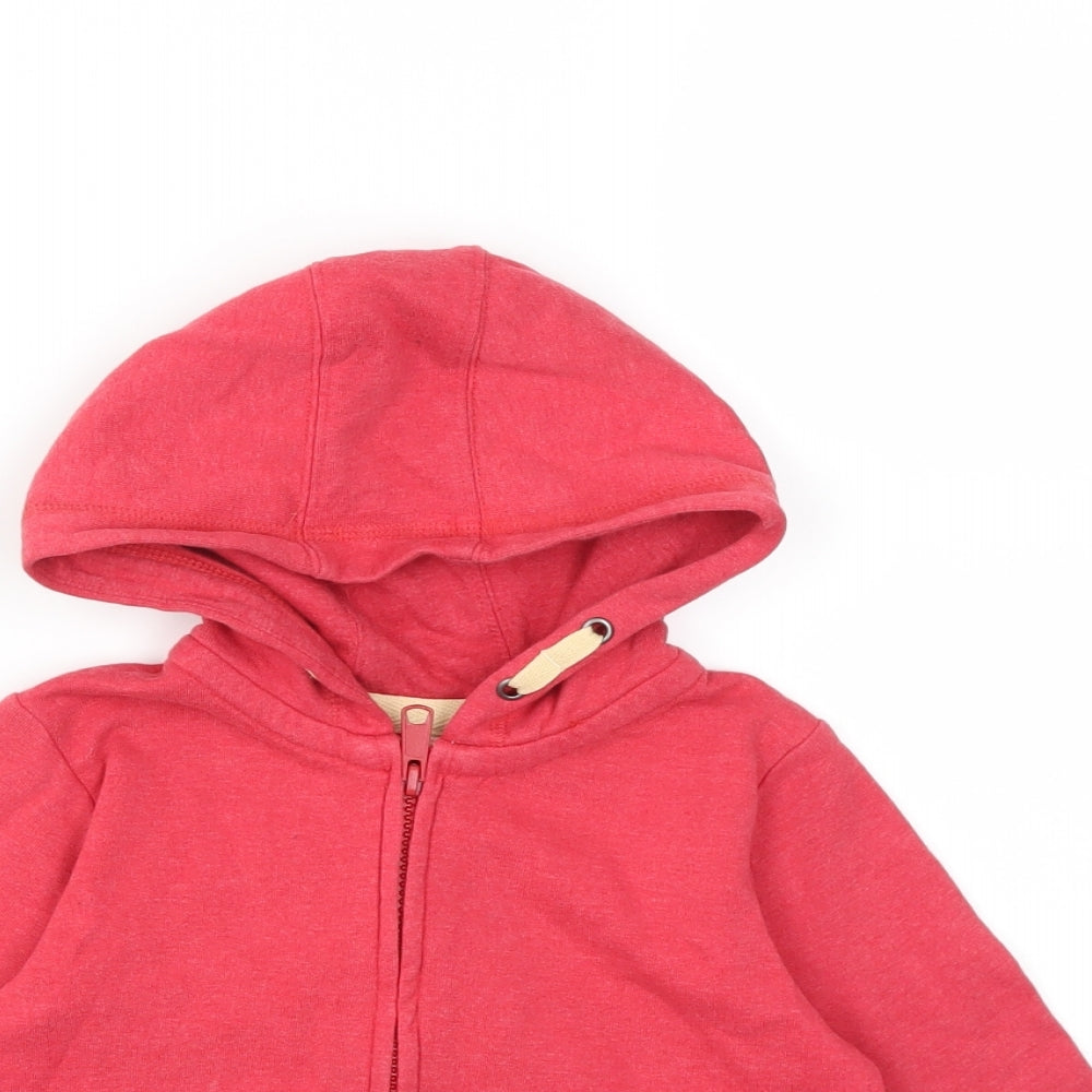 Marks and Spencer Boys Red   Full Zip Hoodie Size 3-4 Years