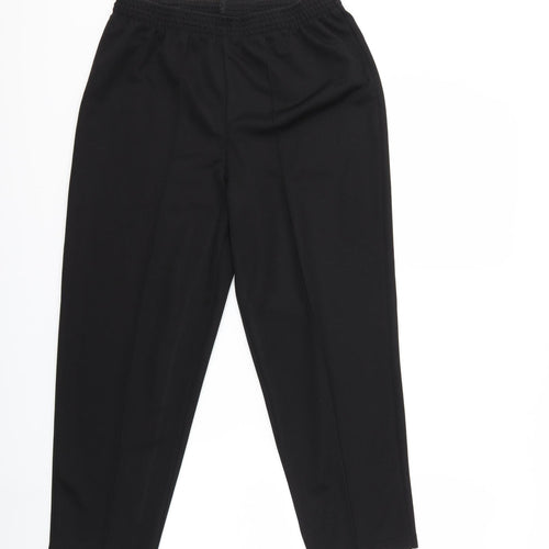 Preworn Womens Black   Trousers  Size 14 L26 in