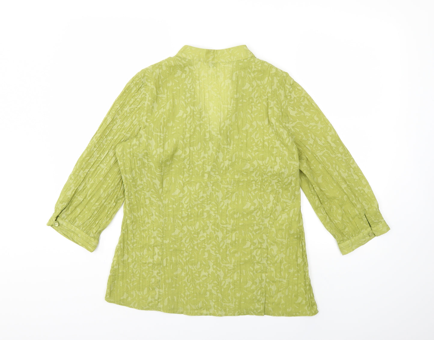 Peyite Womens Green   Basic Blouse Size 14