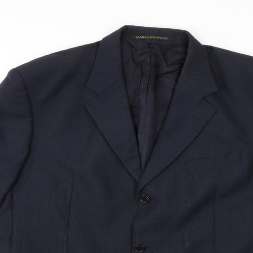 Marks and Spencer Mens Blue   Jacket Suit Jacket Size 42