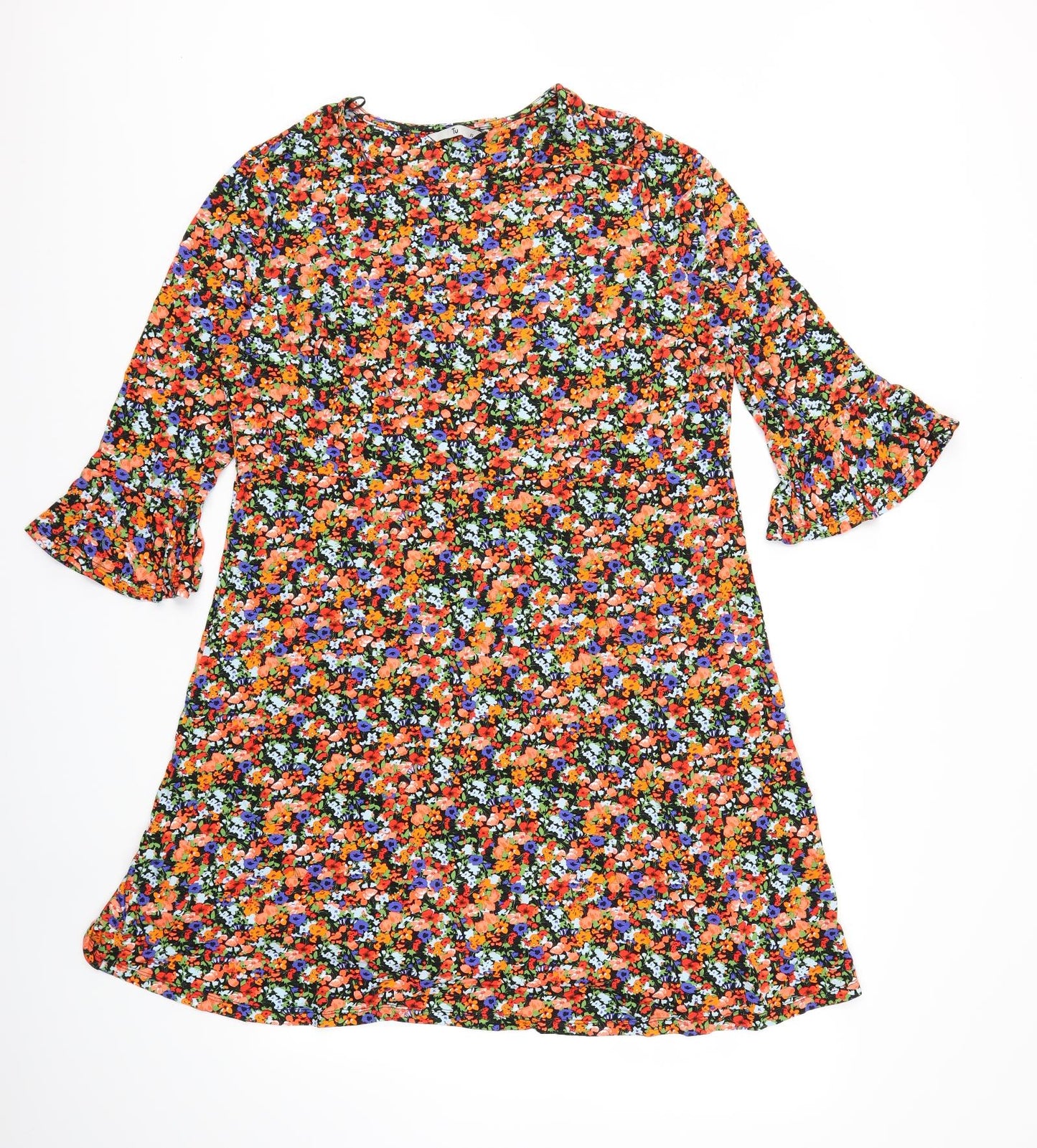 TU Womens Orange Floral  Shift  Size 20