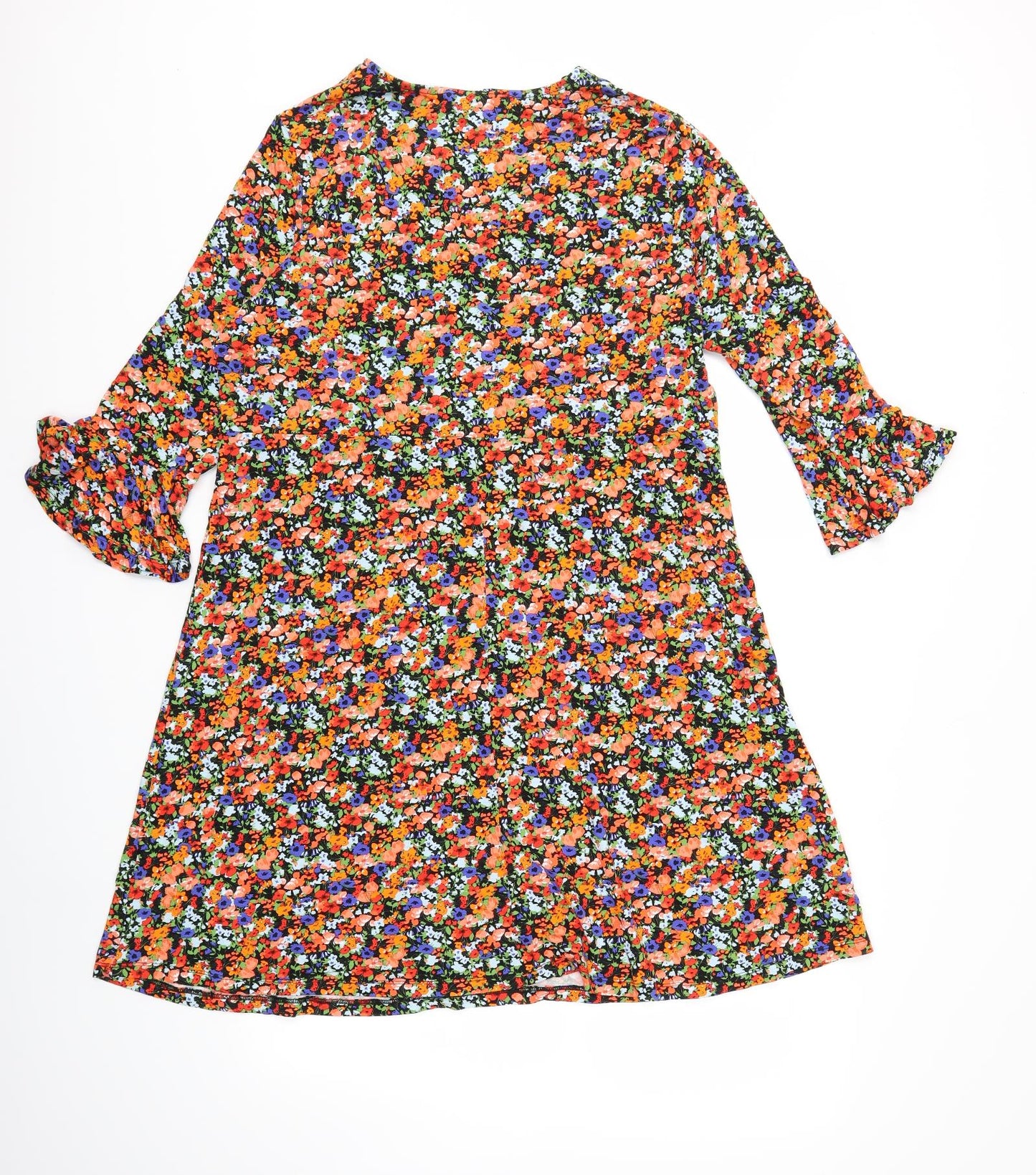 TU Womens Orange Floral  Shift  Size 20