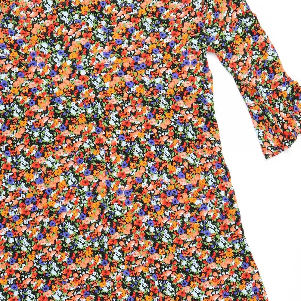 TU Womens Orange Floral  Shift  Size 20
