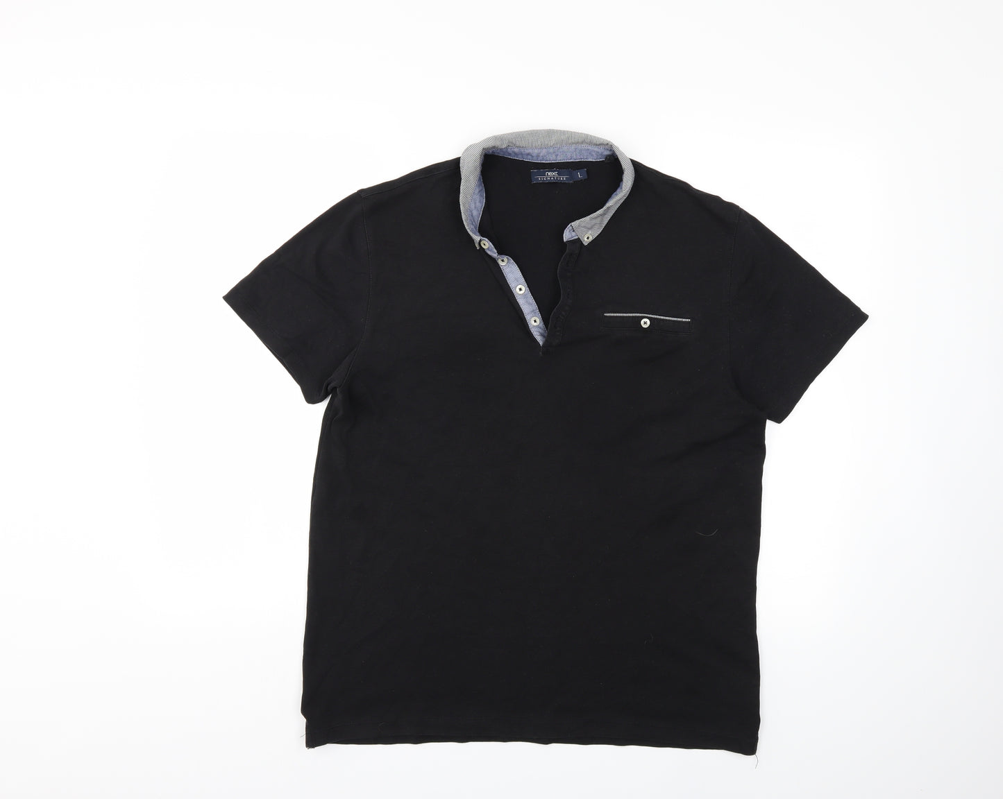 NEXT Mens Black    Polo Size L