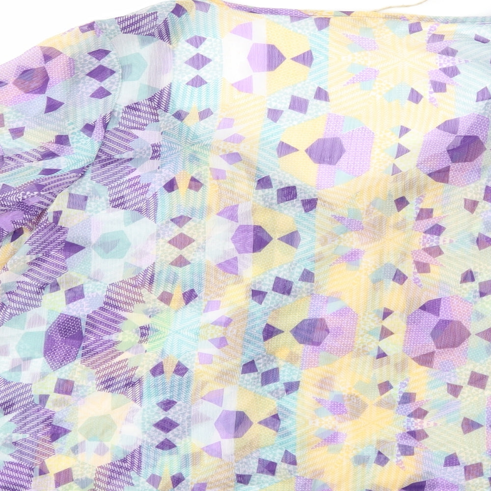 Marks and Spencer Womens Purple Check  Basic Blouse Size 20