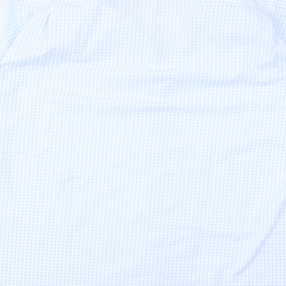 Cedar Wood State Mens Blue Check   Button-Up Size 17.5
