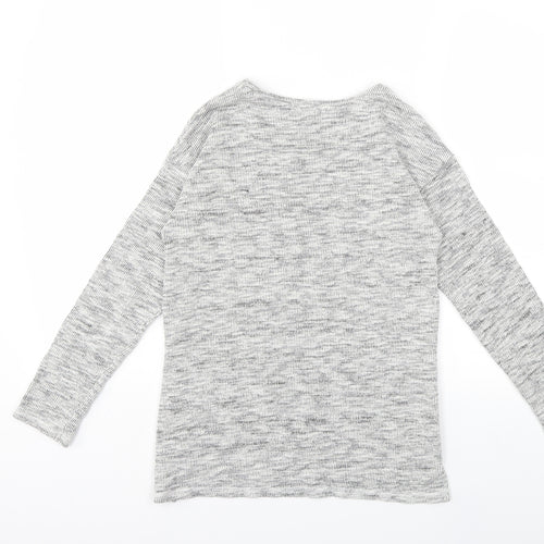 BlueZoo Girls White   Pullover Sweatshirt Size 11-12 Years